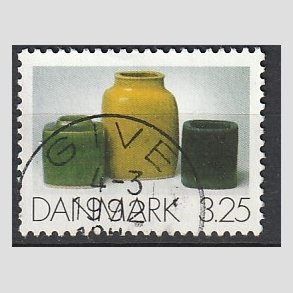 FRIM�RKER DANMARK | 1991 - AFA 995 - Dansk Brugskunst - 3,25 Kr. flerfarvet - Pragt Stemplet Give