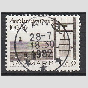 FRIM�RKER DANMARK | 1982 - AFA 754 - Andelsmejeribruget 100 �r - 1,80 Kr. brun - Pragt Stemplet Fan�