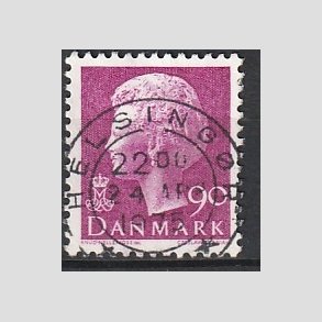 FRIMRKER DANMARK | 1974 - AFA 562 - Dronning Margrethe - 90 re violet - Pragt Stemplet
