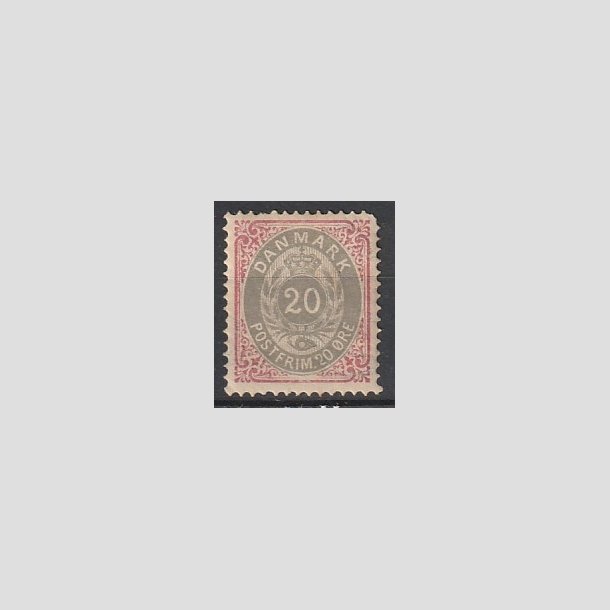 FRIMRKER DANMARK | 1875 - AFA 28y - 20 re rd/gr - Ubrugt