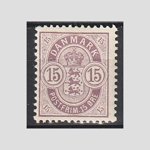 FRIM�RKER DANMARK | 1901-02 - AFA 38 - 15 �re gr�lilla - Ubrugt