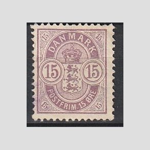 FRIM�RKER DANMARK | 1901-02 - AFA 38 - 15 �re gr�lilla - Ubrugt