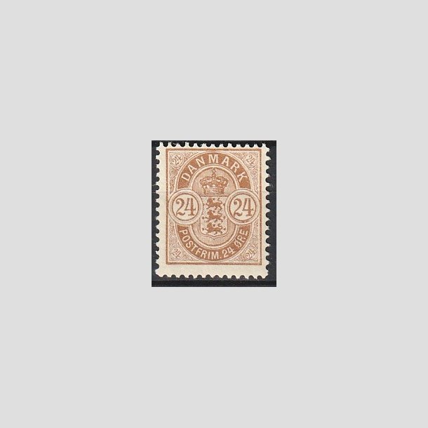 FRIMRKER DANMARK | 1901-02 - AFA 39 - 24 re brun - Ubrugt