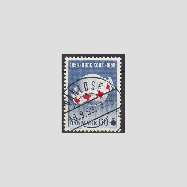 FRIMRKER DANMARK | 1959 - AFA 379 - Rde Kors - 60 + 5 re bl/rd - Pragt Stemplet