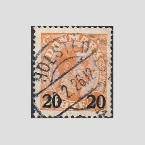 FRIMRKER DANMARK | 1926 - AFA 152 - 20 20/30 re orange Chr. X provisorier - Lux Stemplet 