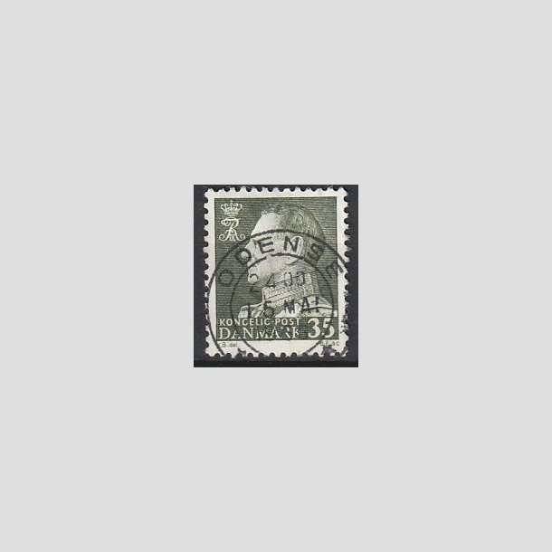 FRIMRKER DANMARK | 1961-62 - AFA 395 - Fr. IX 35 re mrkgrn - Lux Stemplet