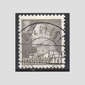 FRIMRKER DANMARK | 1961-62 - AFA 396 - Fr. IX 40 re gr - Pragt Stemplet Ugerlse
