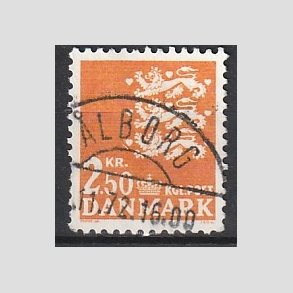 FRIMRKER DANMARK | 1972 - AFA 528 - Rigsvben 2,50 Kr. orange - Pragt Stemplet