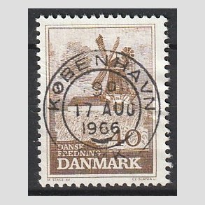 FRIM�RKER DANMARK | 1965 - AFA 440 - Bog� M�lle - 40 �re brun - Pragt Stemplet