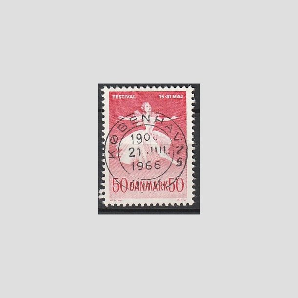 FRIMRKER DANMARK | 1965 - AFA 438 - Ballet og Musikfestival - 50 re rd - Pragt Stemplet