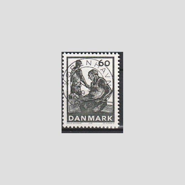 FRIMRKER DANMARK | 1976 - AFA 627 - Dansk glasproduktion - 60 re grsort - Pragt Stemplet