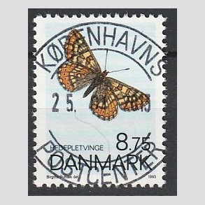 FRIM�RKER DANMARK | 1993 - AFA 1039 - Sommerfugle - 8,75 Kr. flerfarvet - Pragt Stemplet