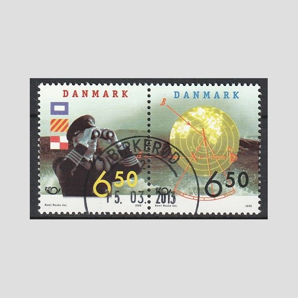 FRIMRKER DANMARK | 1998 - AFA 1181,1182 - 28 maj Sfart - 6,50 + 6,50 Kr. par flerfarvet - Lux Stemplet Birkerd