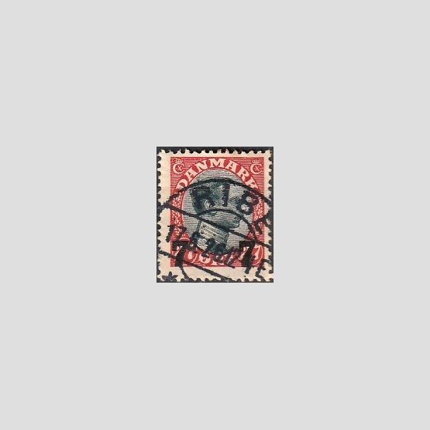 FRIMRKER DANMARK | 1926 - AFA 158 - 7 7/27 re rd/sort provisorier - Lux Stemplet "RIBE"