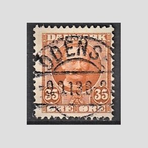 FRIM�RKER DANMARK | 1912 - AFA 63 - Frederik VIII 35 �re orange - Lux Stemplet 