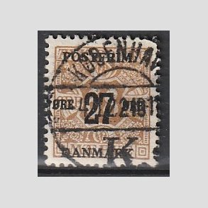 FRIMRKER DANMARK | 1918 - AFA 94 - 27 re/68 re brun provisorium - Stemplet