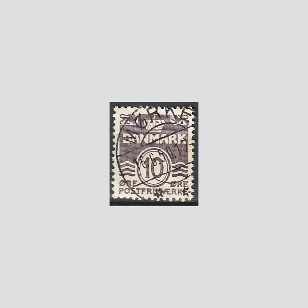 FRIMRKER DANMARK | 1938 - AFA 248b - Blgelinie 10 re grviolet type II - Lux Stemplet "MRKE"