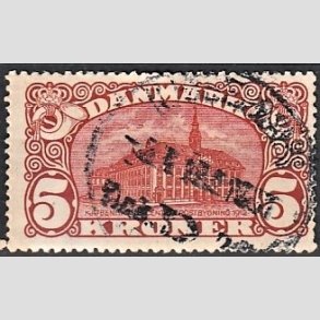 FRIM�RKER DANMARK | 1915 - AFA 81 - 5 Kr. Centralposthus - Stemplet