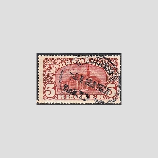 FRIMRKER DANMARK | 1915 - AFA 81 - 5 Kr. Centralposthus - Stemplet