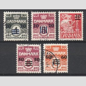 FRIMRKER FRERNE | 1940-41 - AFA 2A-6A - Frprovisorier i komplet st - Stemplet