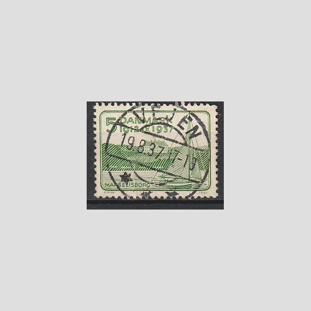 FRIMRKER DANMARK | 1937 - AFA 239 - Chr. X 25 re jubilum 5 re grn - Lux Stemplet "VEJEN"