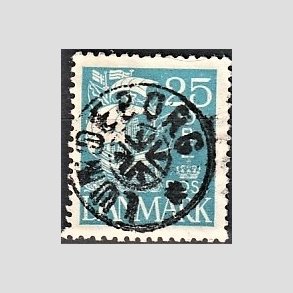FRIM�RKER DANMARK | 1927 - AFA 171 - Karavel 25 �re bl� - Lux Stemplet 