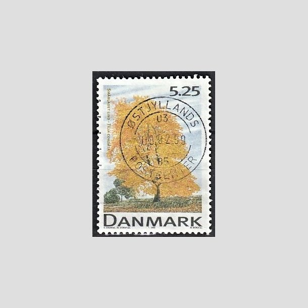 FRIMRKER DANMARK | 1999 - AFA 1198 - Danske lvtrer - 5,25 Kr. flerfarvet - Pragt Stemplet