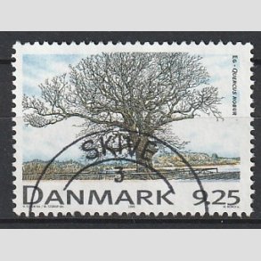 FRIM�RKER DANMARK | 1999 - AFA 1199 - Danske l�vtr�er - 9,25 Kr. flerfarvet - Pragt Stemplet