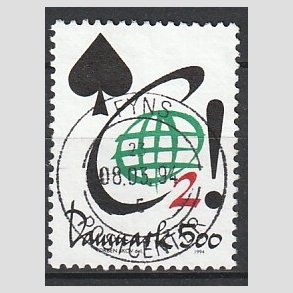 FRIM�RKER DANMARK | 1994 - AFA 1061 - Aktuelle emner - 5,00 Kr. flerfarvet - Pragt Stemplet