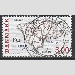 FRIM�RKER DANMARK | 1995 - AFA 1088 - Danske sm��er - 5,00 Kr. flerfarvet - Pragt Stemplet