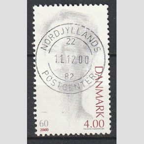 FRIMRKER DANMARK | 2000 - AFA 1239 - Droning Margrethe 60 r - 4,00 Kr. rdbrun/gr - Pragt Stemplet