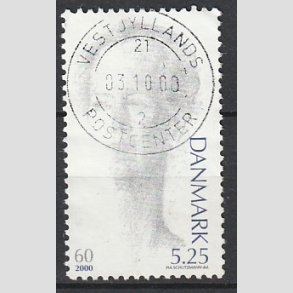 FRIMRKER DANMARK | 2000 - AFA 1240 - Droning Margrethe 60 r - 5,25 Kr. bl/gr - Pragt Stemplet
