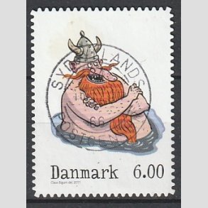FRIM�RKER DANMARK | 2011 - AFA 1682a - Vintereventyr - 6,00 Kr. flerfarvet - Pragt Stemplet