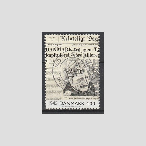 FRIMRKER DANMARK | 2000 - AFA 1257 - 1900 tallet serie 3 - 4,00 Kr. flerfarvet - Pragt Stemplet