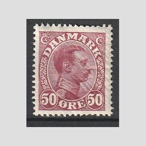 FRIMRKER DANMARK | 1913 - AFA 74 - Chr. X 50 re vinrd - Ubrugt
