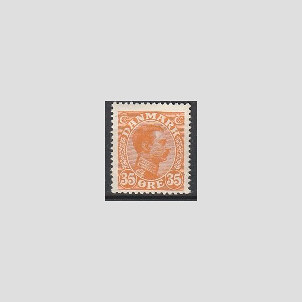 FRIMRKER DANMARK | 1913 - AFA 73 - Chr. X 35 re orange (UB) - Ubrugt