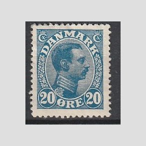 FRIMRKER DANMARK | 1913 - AFA 71 - Chr. X 20 re bl - Postfrisk