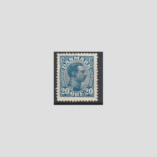FRIMRKER DANMARK | 1913 - AFA 71 - Chr. X 20 re bl - Postfrisk
