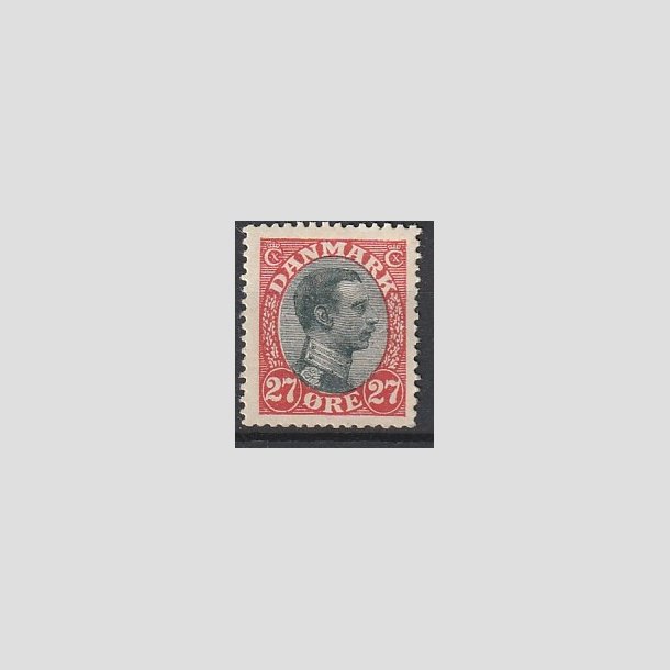 FRIMRKER DANMARK | 1918-20 - AFA 102 - Chr. X 27 re rd/sort - Postfrisk