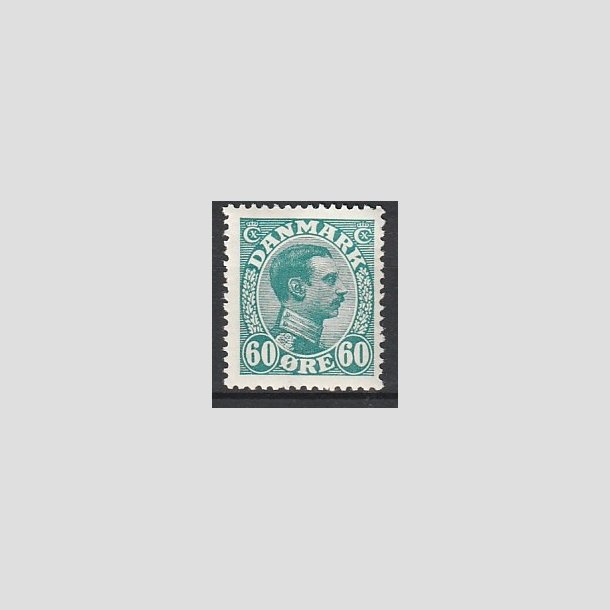 FRIMRKER DANMARK | 1921-22 - AFA 130 - Chr. X 60 re blgrn - Postfrisk