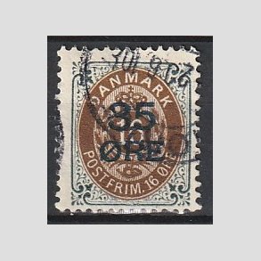 FRIMRKER DANMARK | 1912 - AFA 60 - 35/16 res Provisorier gr/brun - Stemplet