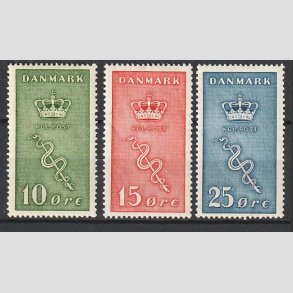 FRIM�RKER DANMARK | 1929 - AFA 178,179,180 - 10+5,15+5,25+5 �re Kr�ftfrim�rker i komplet s�t - Ubrugt