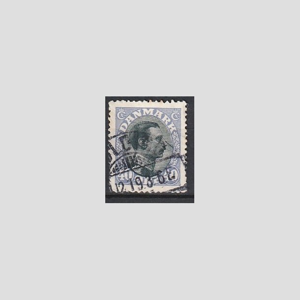 FRIMRKER DANMARK | 1918-20 - AFA 105a V - VARIANT Chr. X 40 re bllilla/sort - Stemplet