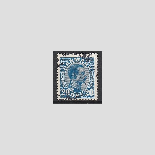 FRIMRKER DANMARK | 1913 - AFA 71y - VARIANT Chr. X 20 re bl - Stemplet