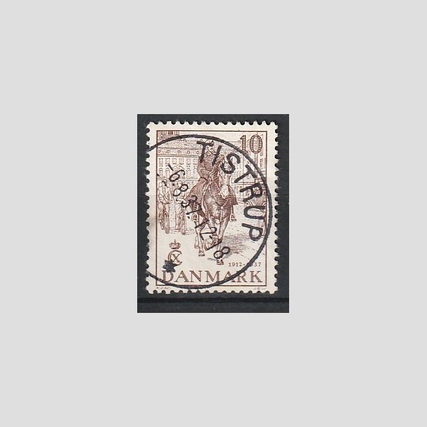 FRIMRKER DANMARK | 1937 - AFA 240 - Chr. X 25 re jubilum 10 re brun - Lux Stemplet "TISTRUP"