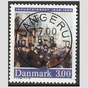 FRIMRKER DANMARK | 1988 - AFA 913 - Industrirdet 150 r - 3,00 Kr. flerfarvet - Pragt Stemplet Slangerup