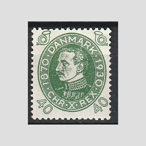 FRIMRKER DANMARK | 1930 - AFA 195 - Chr. X 60 r 40 re grn - Ubrugt