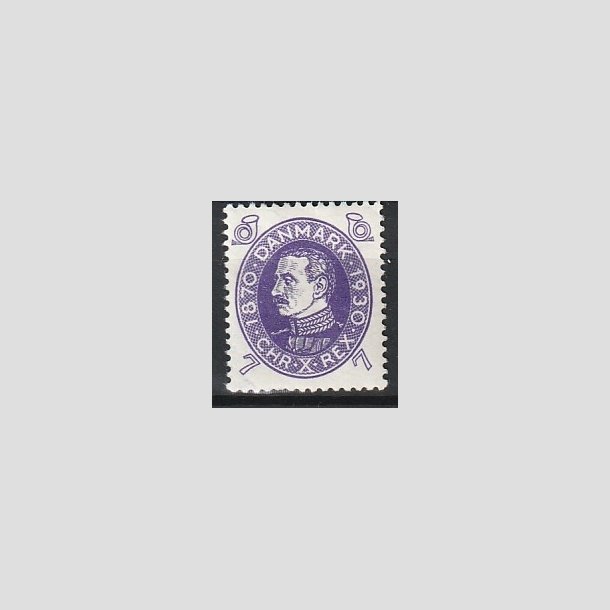 FRIMRKER DANMARK | 1930 - AFA 187 - Chr. X 60 r 7 re violet - Ubrugt