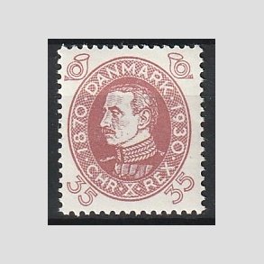 FRIMRKER DANMARK | 1930 - AFA 194 - Chr. X 60 r 35 re rdbrun - Postfrisk