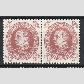 FRIMRKER DANMARK | 1930 - AFA 194 - Chr. X 60 r 35 re rdbrun i par - Ubrugt